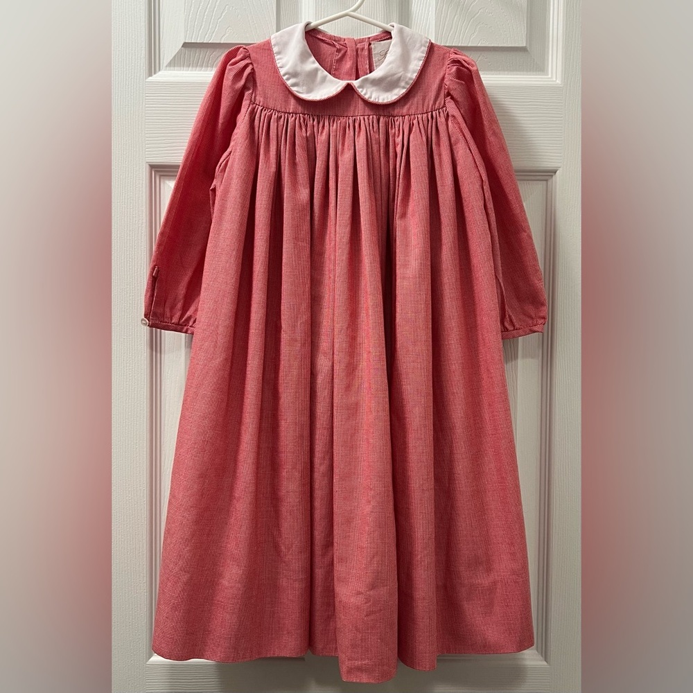 STRASBURG Heirloom Collection Red & White Holiday Bishop Dress Christmas Sz 3 3T